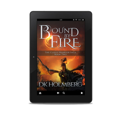 Bound by Fire, an epic fantasy novel with dragons.